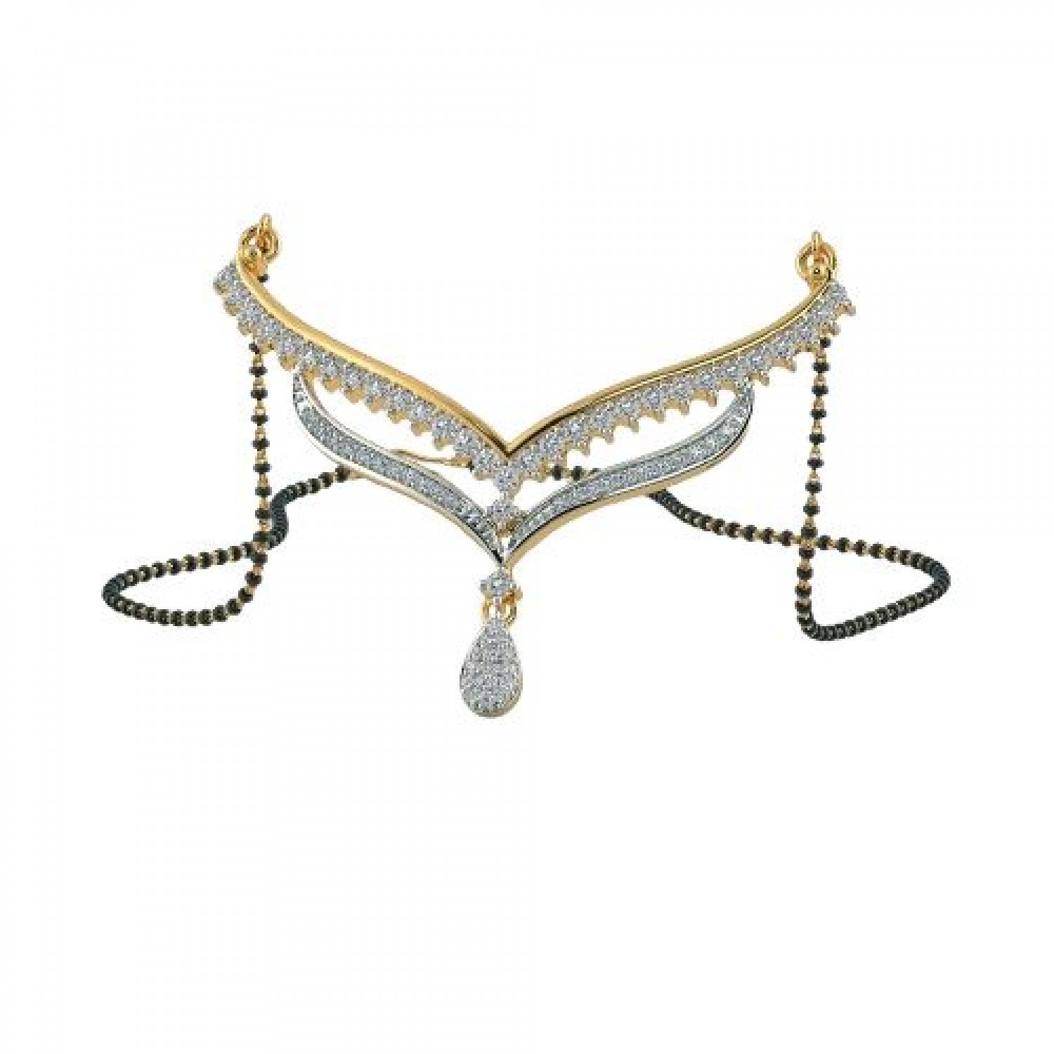 Brocade Diamond Mangalsutra