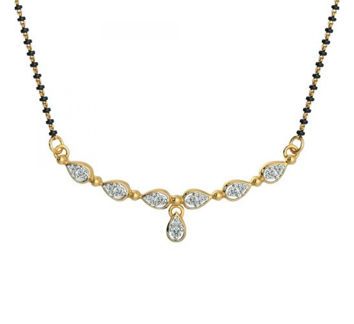 Obsidian Diamond Mangalsutra