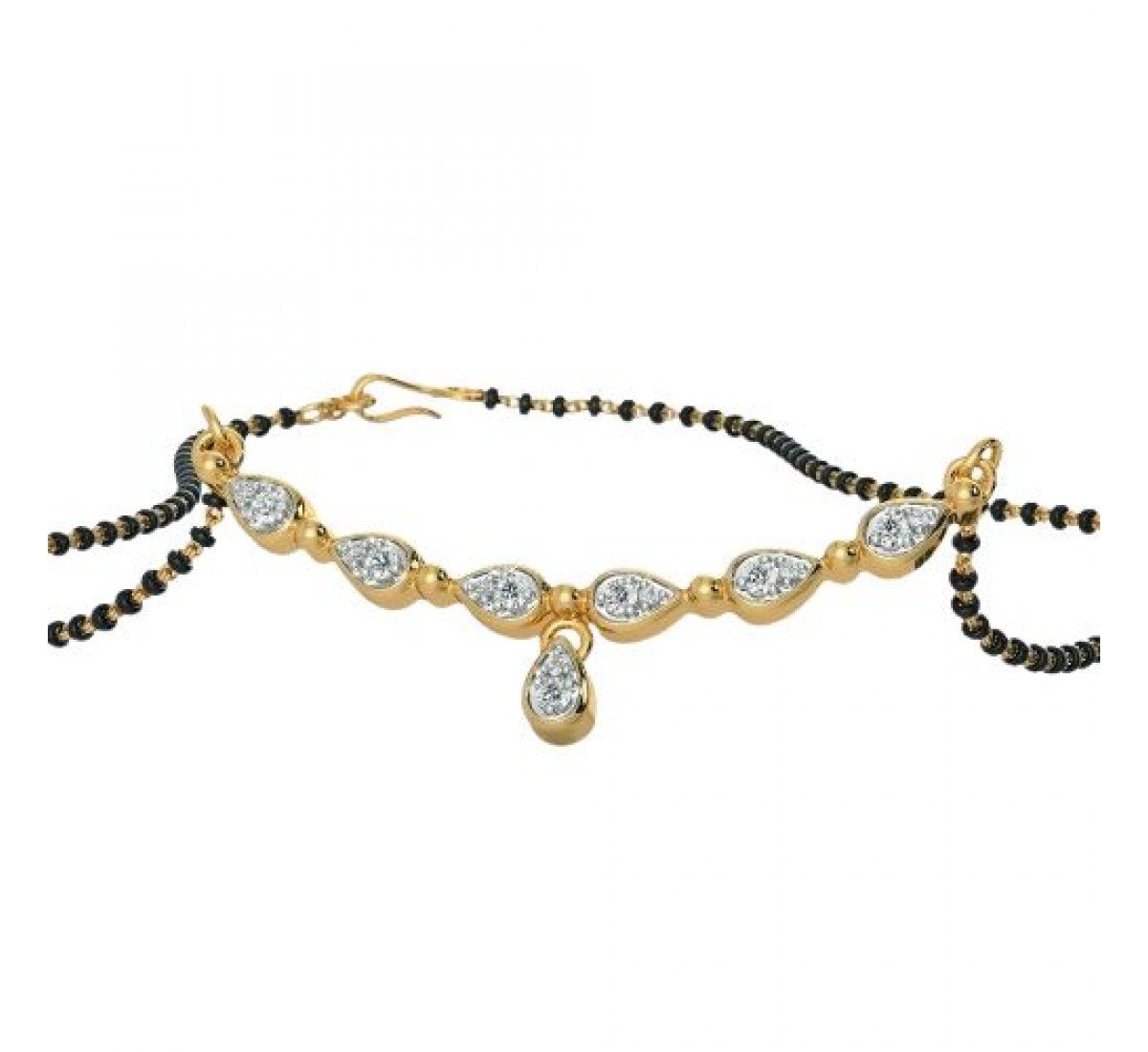 Obsidian Diamond Mangalsutra