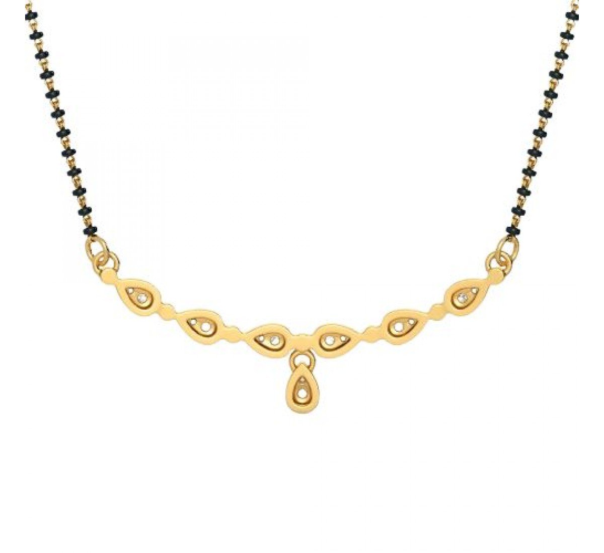 Obsidian Diamond Mangalsutra