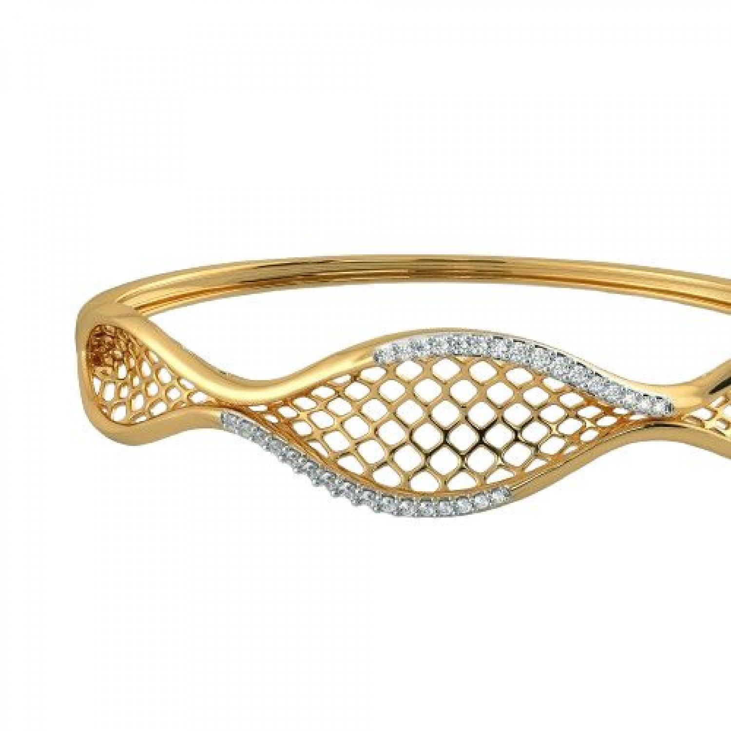 Curvilinear Diamond Bracelet