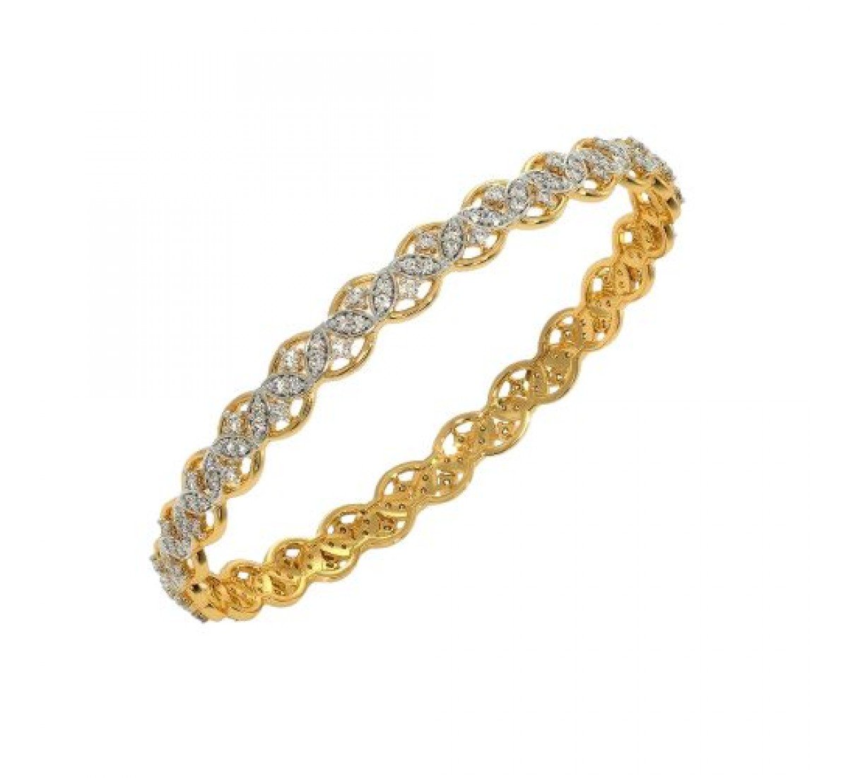 Sleek Diamond Bangles
