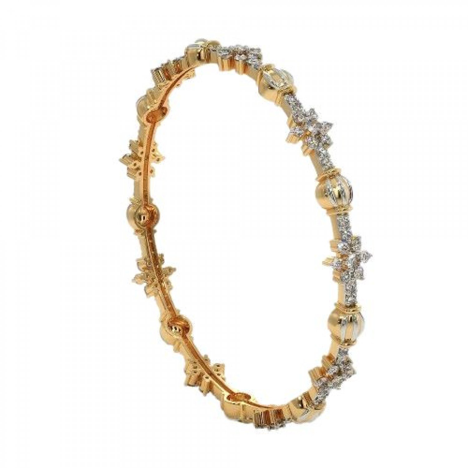 Gorgeous Wave Diamond Bangles