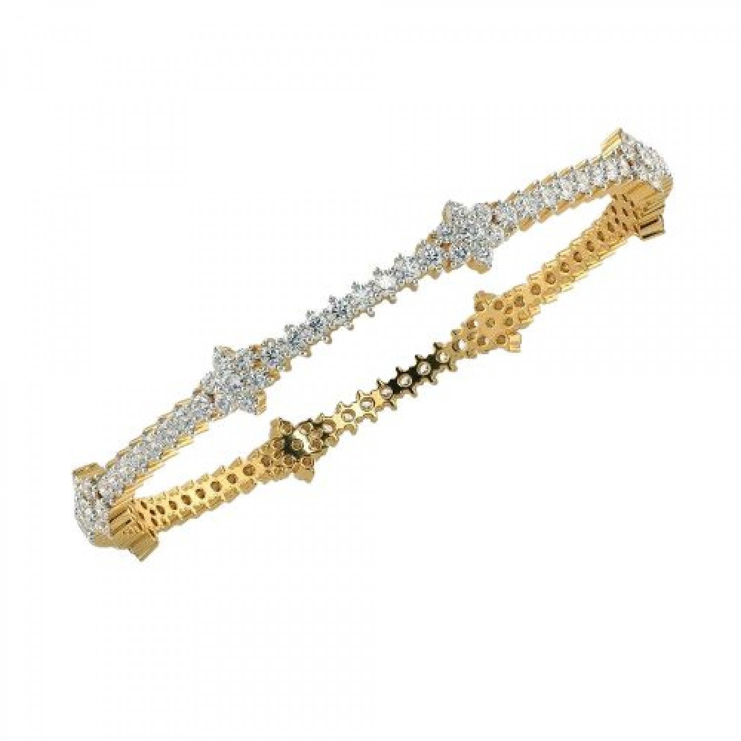 Creeper Blossom Diamond Bangles