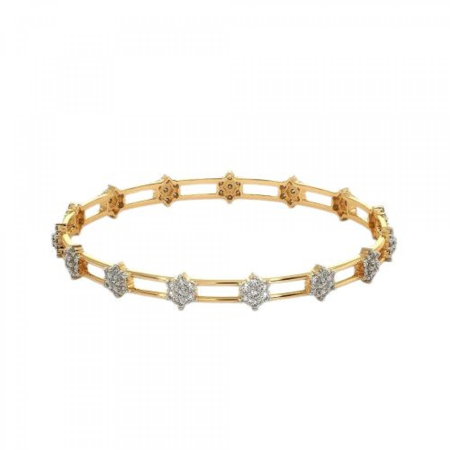 Cutout Brilliant Diamond Bangles