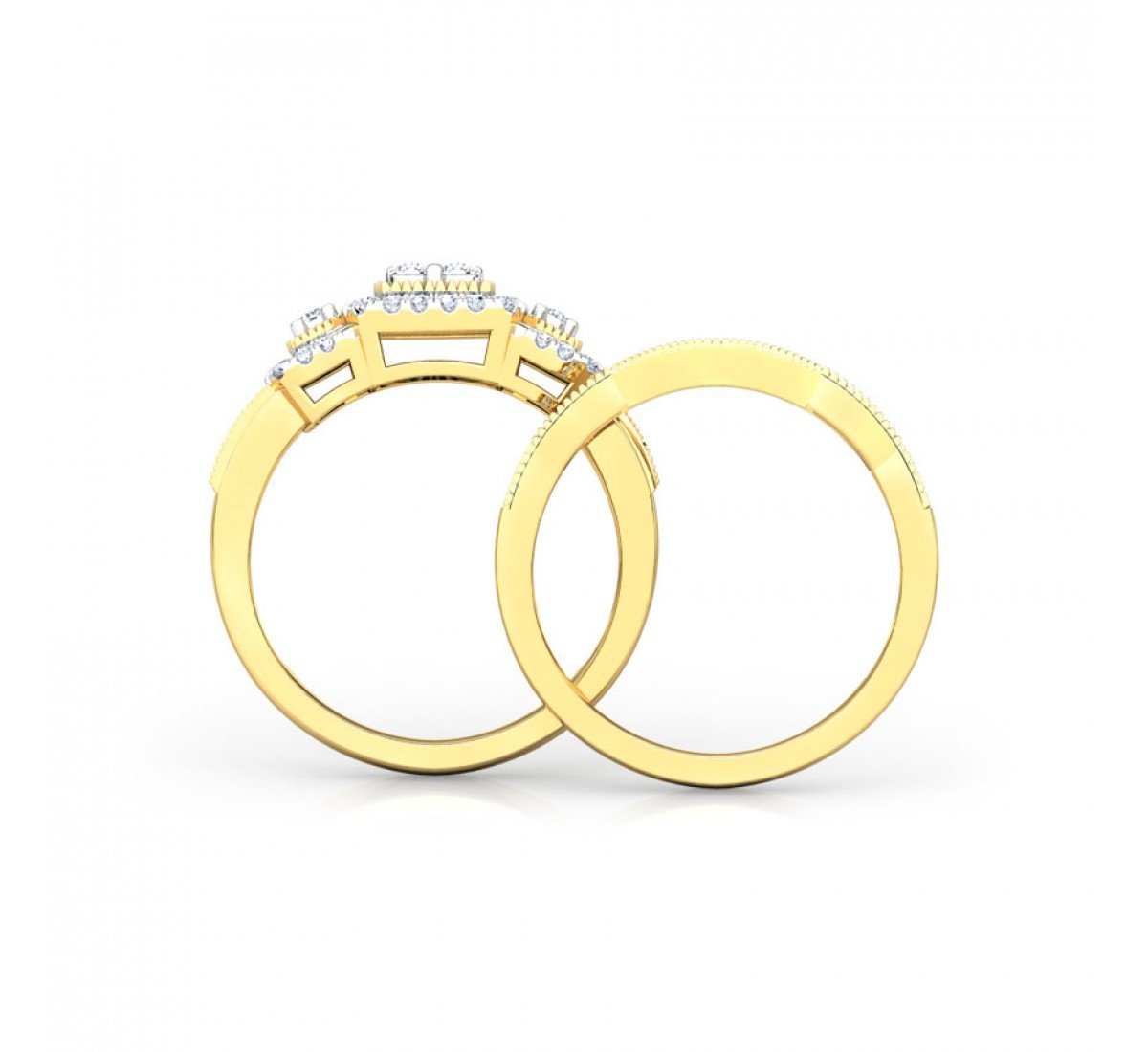 Helix Sparkle Solitaire Diamond Ring