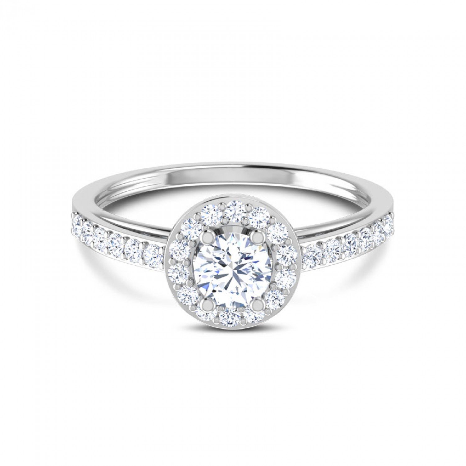 Isabel Round Solitaire Diamond Ring