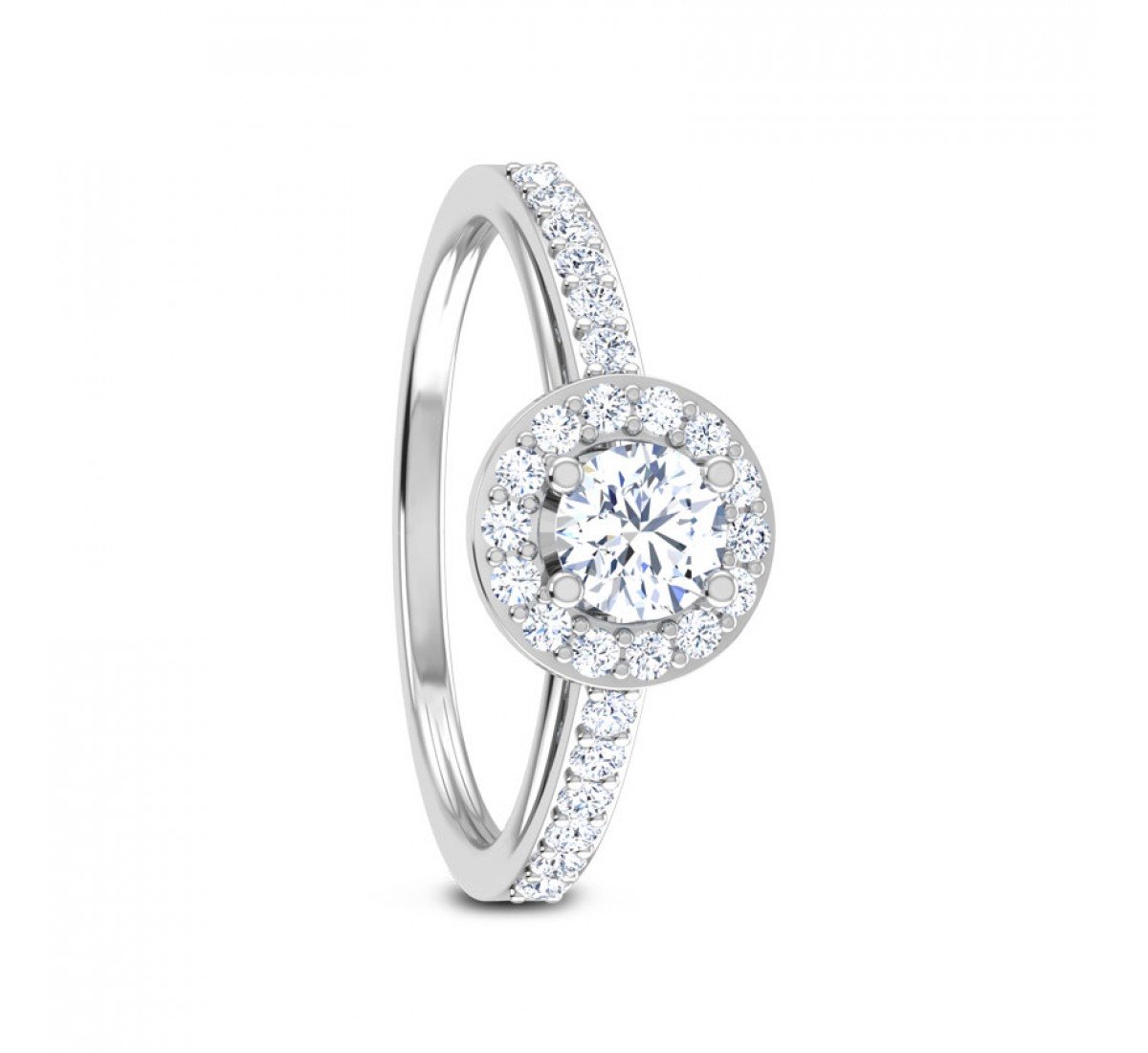 Isabel Round Solitaire Diamond Ring