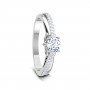 Pavoquin Ribbon Solitaire Diamond Ring