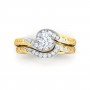 Whirl Radiance Solitaire Diamond Ring