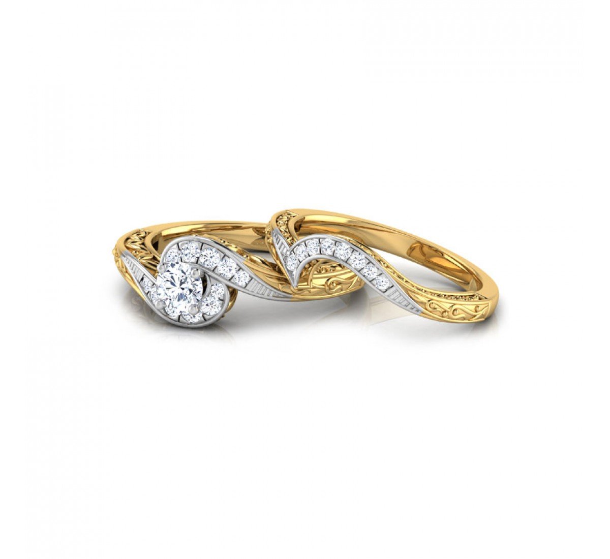Whirl Radiance Solitaire Diamond Ring