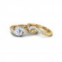 Whirl Radiance Solitaire Diamond Ring