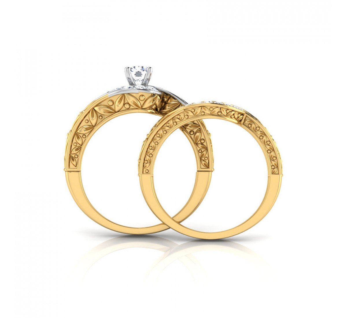 Whirl Radiance Solitaire Diamond Ring