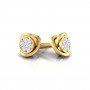 Frond Diamond Earrings