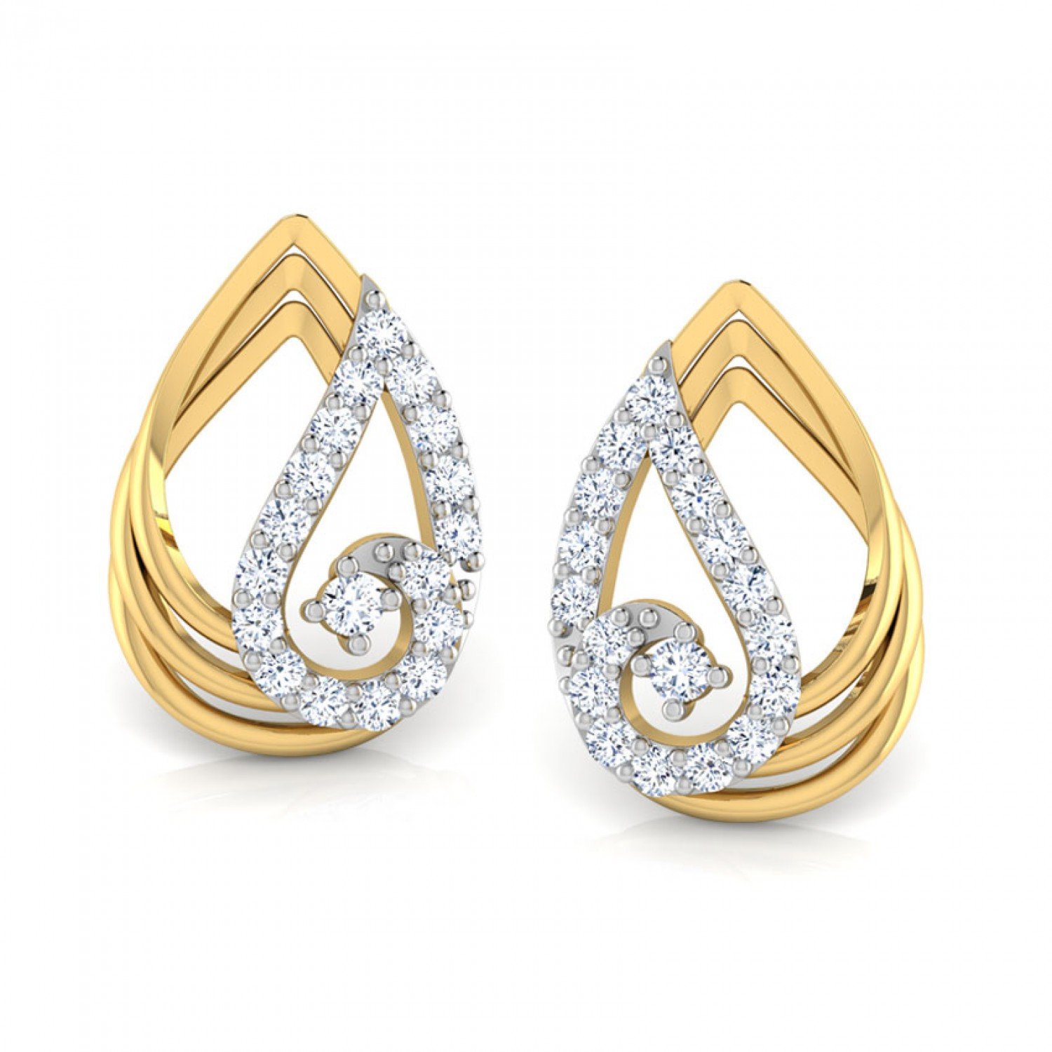 Tranquil Duo Diamond Earrings