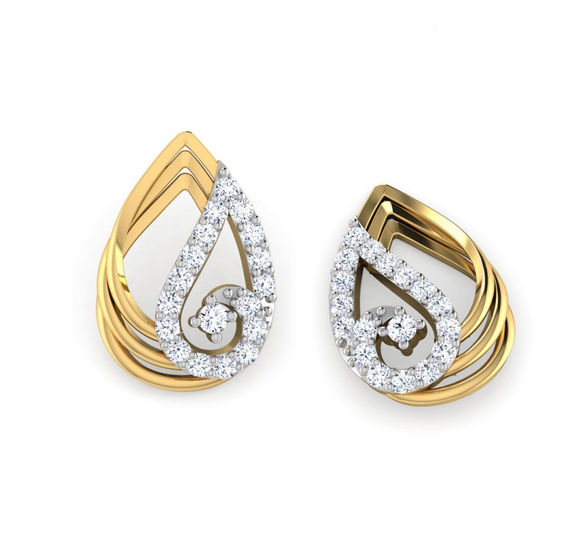 Tranquil Duo Diamond Earrings