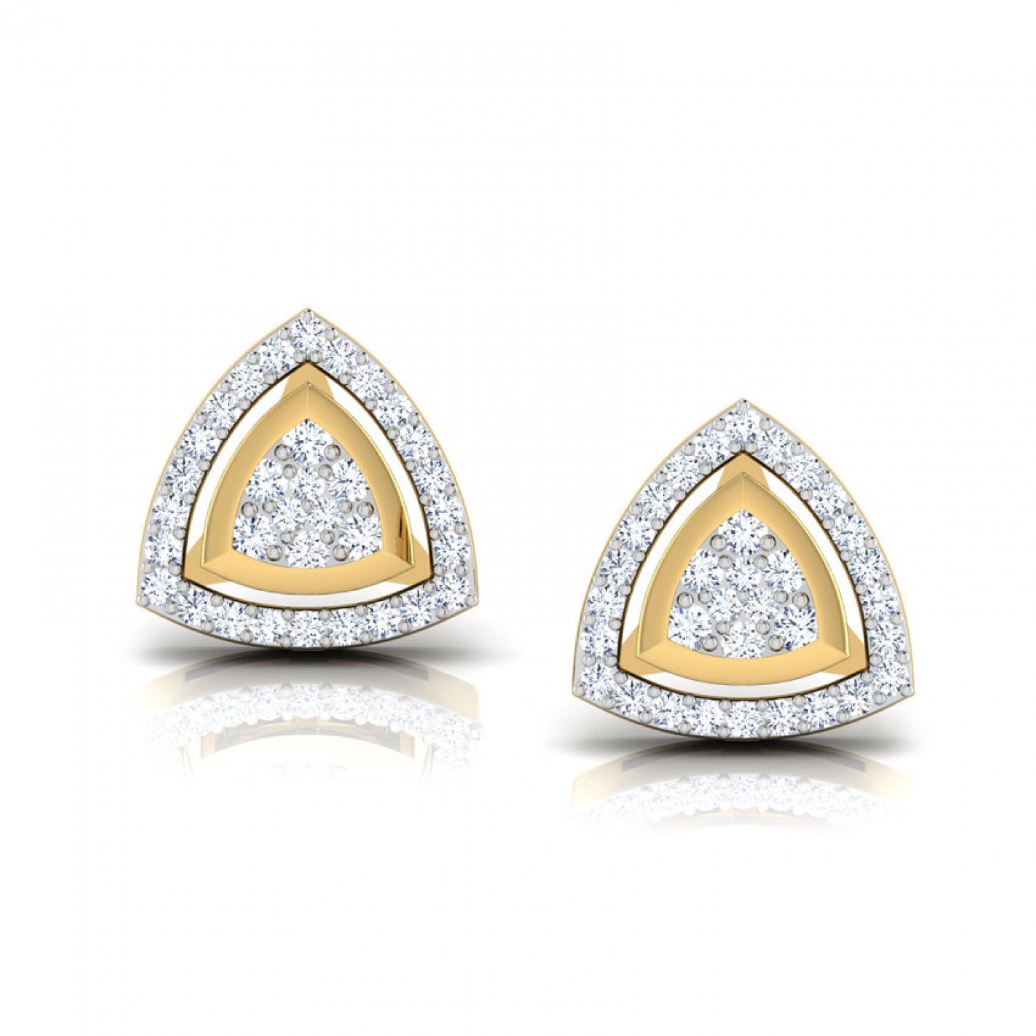 Elaine Peony Daimond Earrings