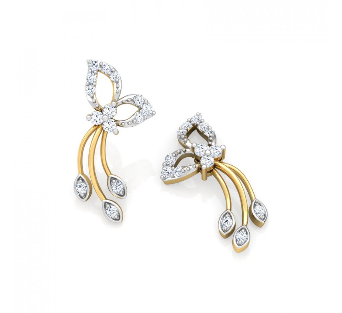 Agate Diamond Earrings