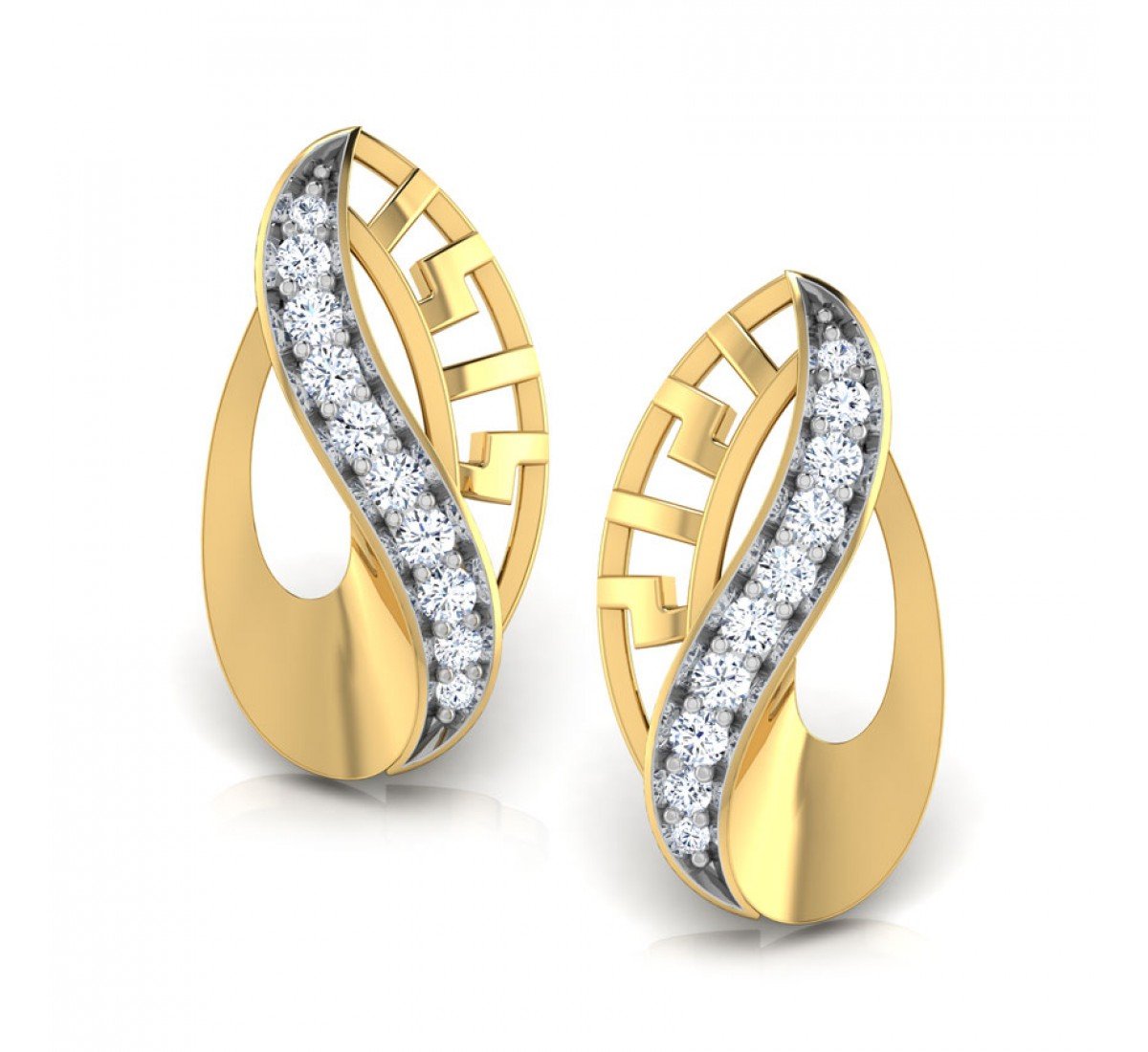 Plume Diamond Earrings