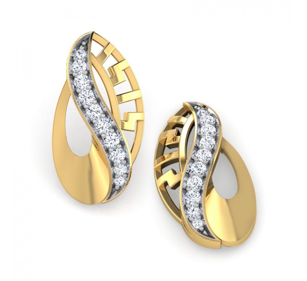 Plume Diamond Earrings