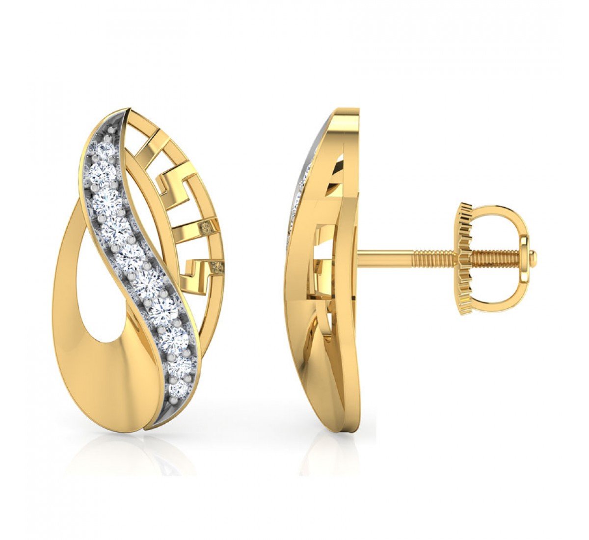 Plume Diamond Earrings