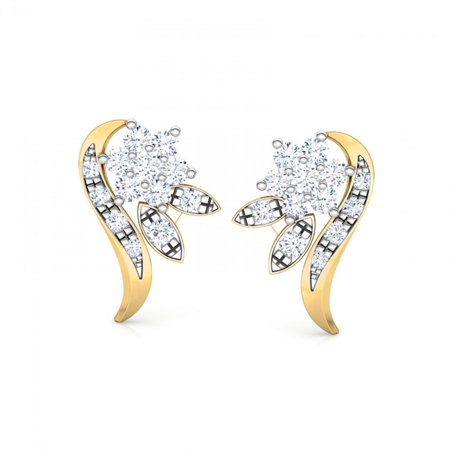 Amethystine Diamond Earrings