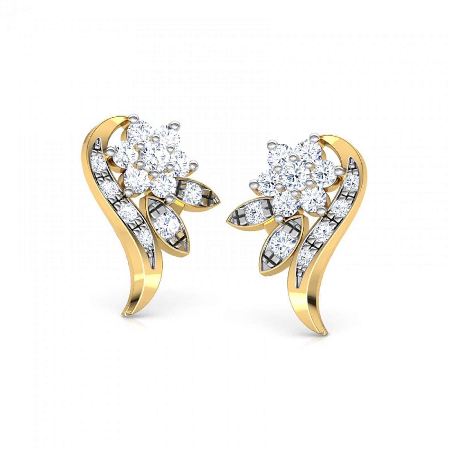 Amethystine Diamond Earrings