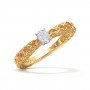Cursive Primrose Diamond Ring