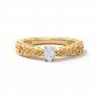 Cursive Primrose Diamond Ring
