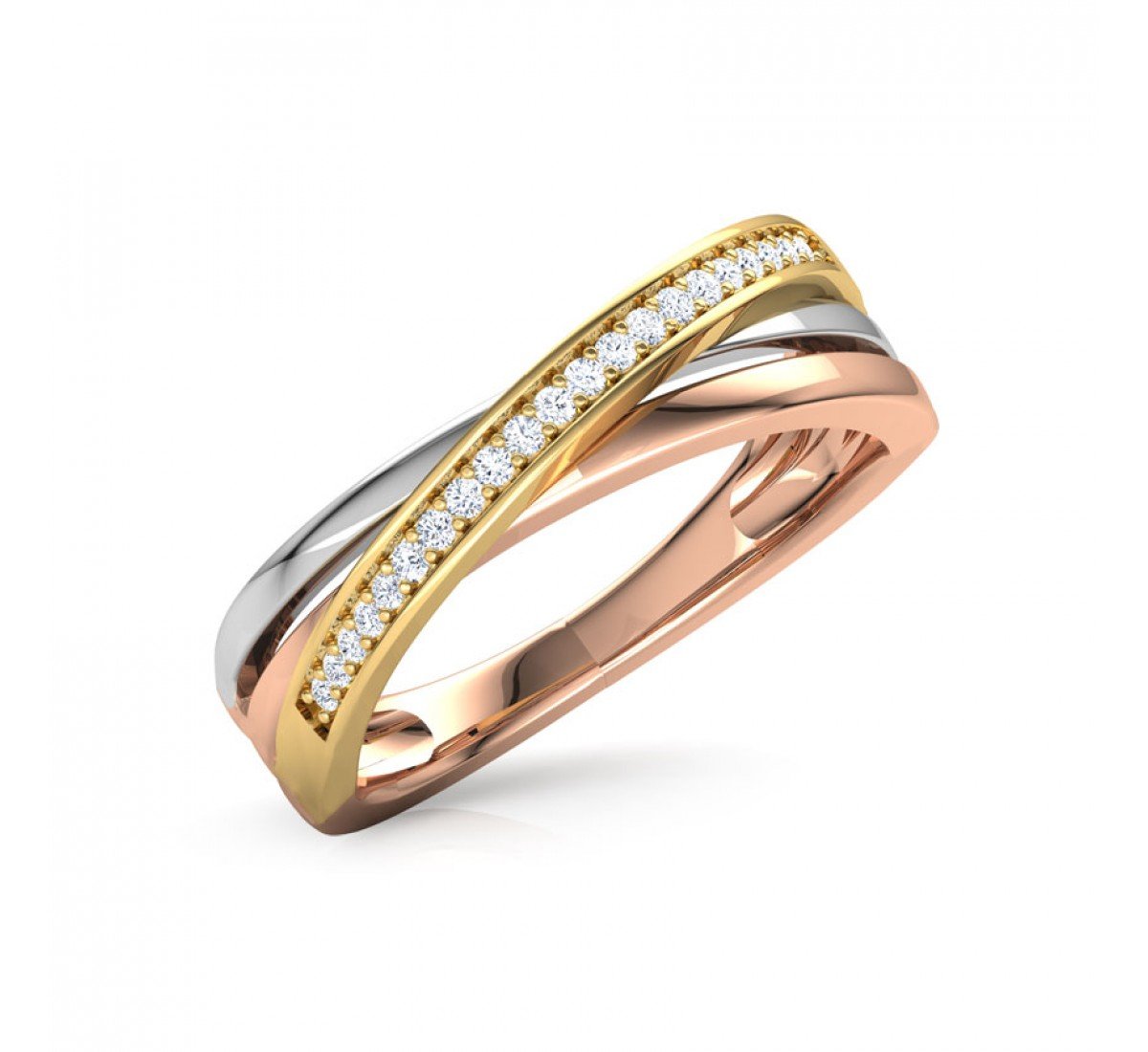 Arcanum Tri Stripe Diamond Ring