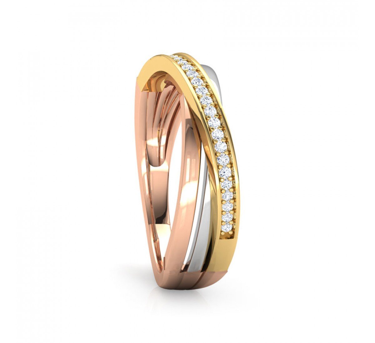 Arcanum Tri Stripe Diamond Ring