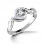 Entwined Floret Diamond Ring