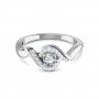 Entwined Floret Diamond Ring