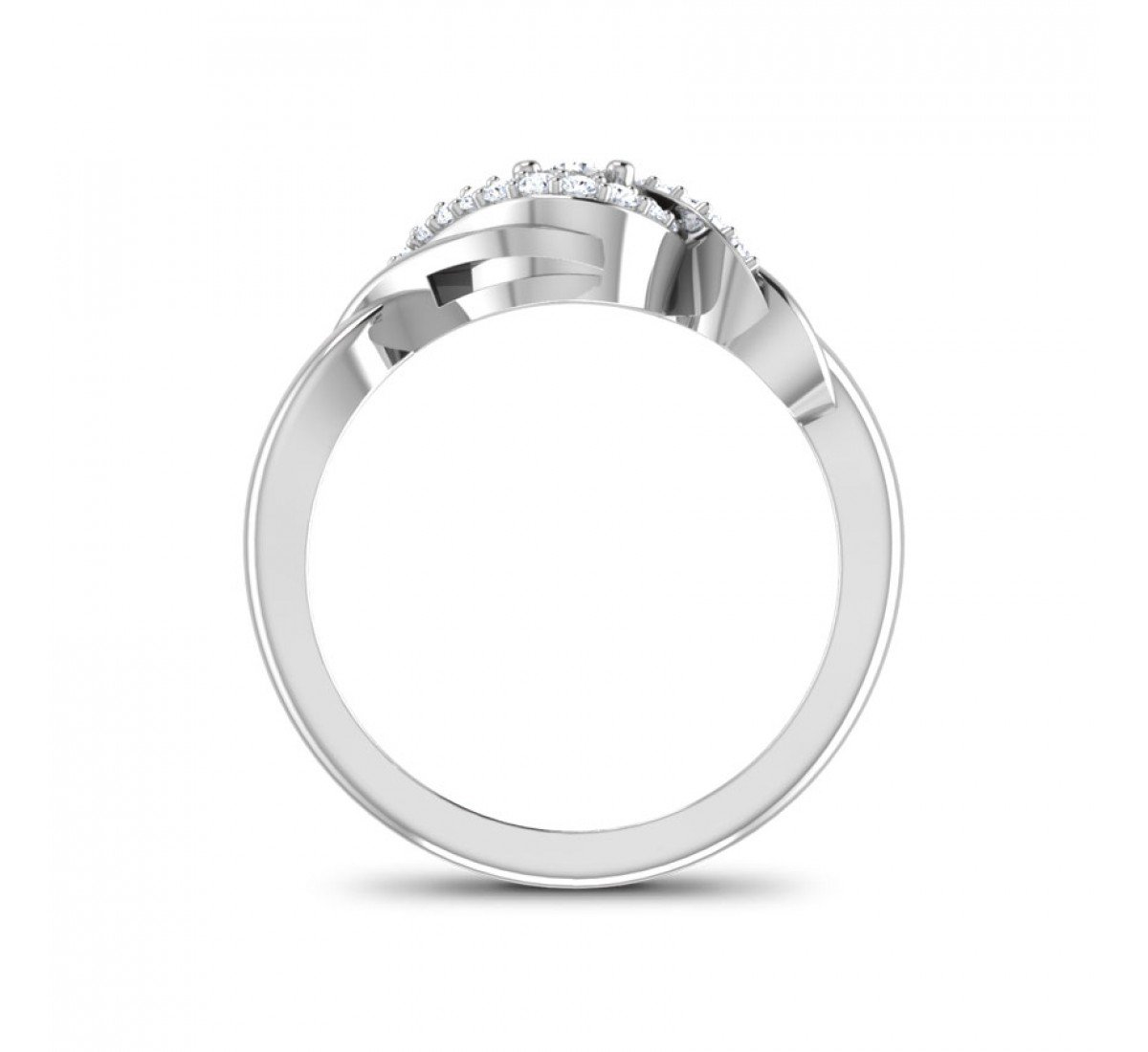 Entwined Floret Diamond Ring