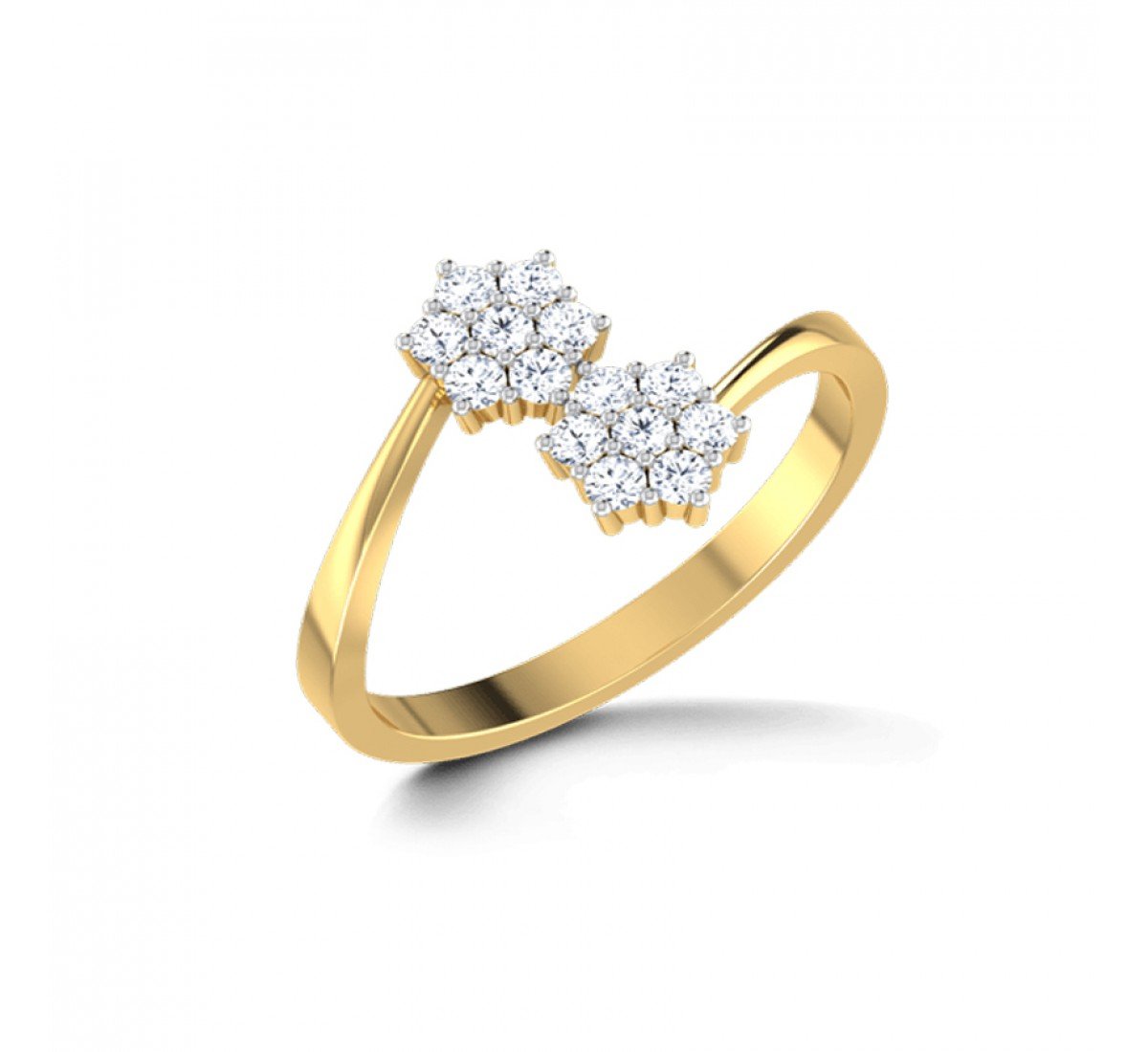 Illusion Gadadhara Duo Diamond Ring