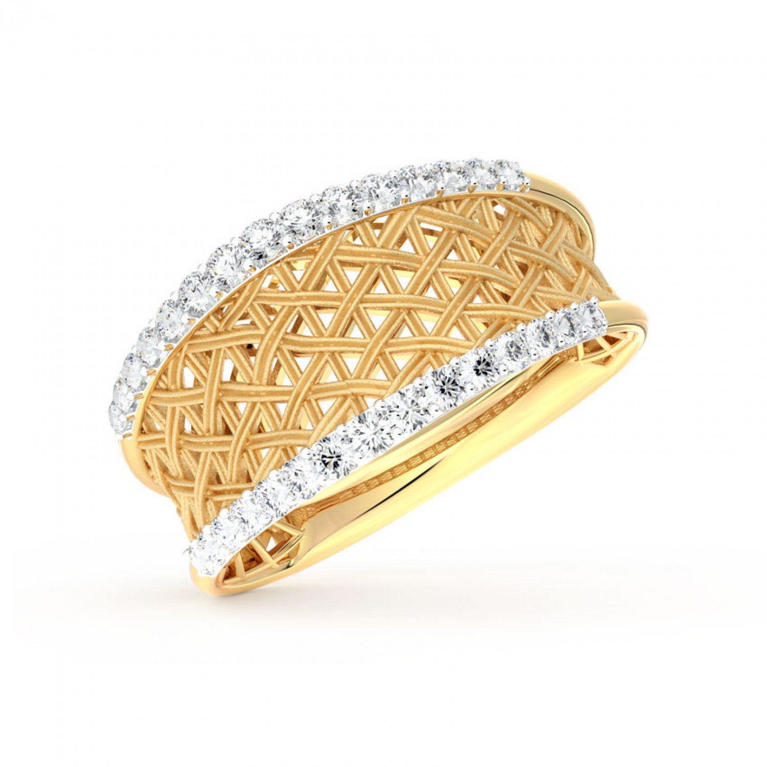 Amber Flock Diamond Ring