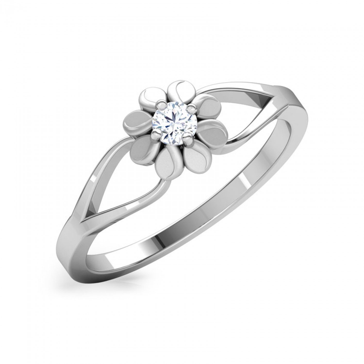 Cabled Glow Diamond Ring