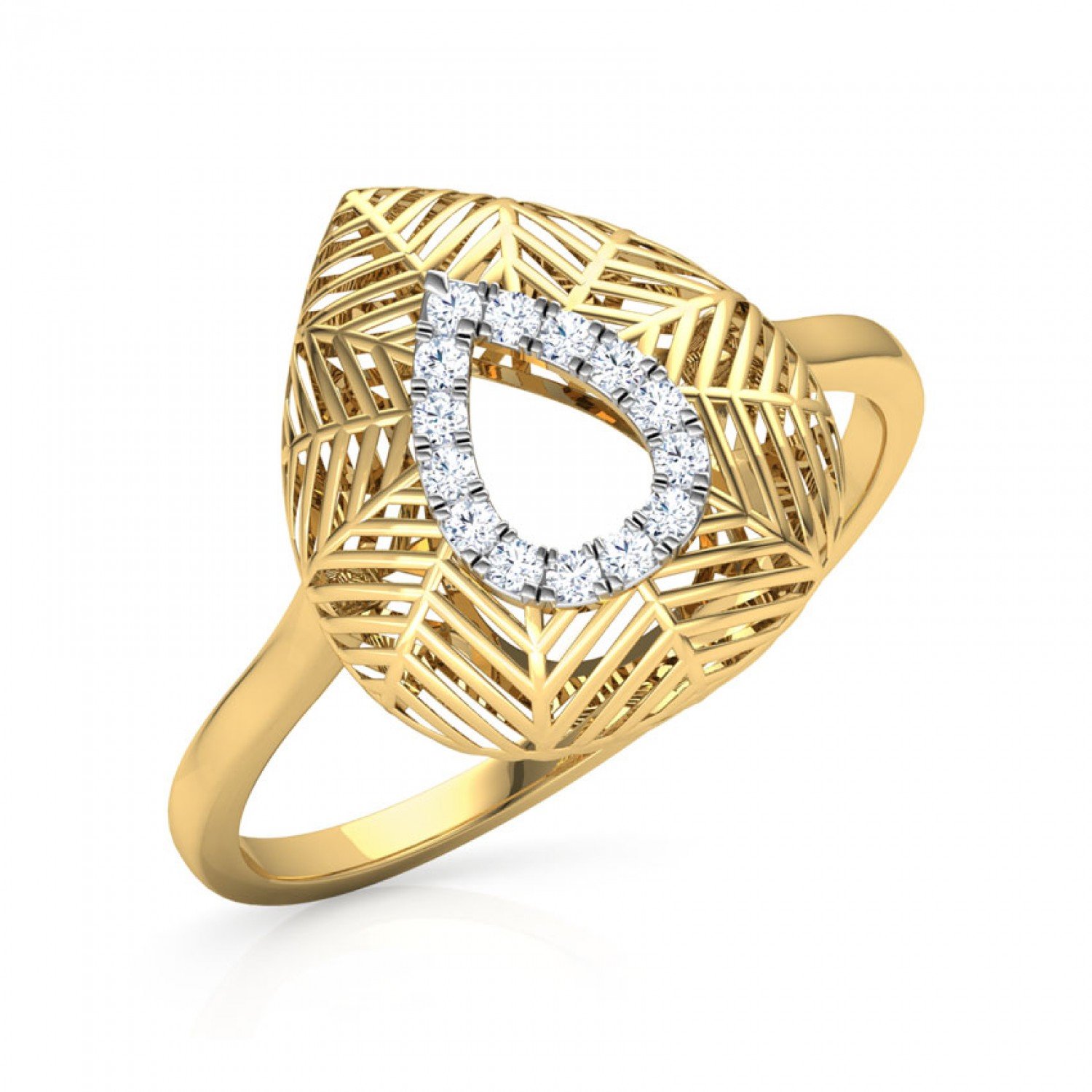 Arch Shank Diamond Ring