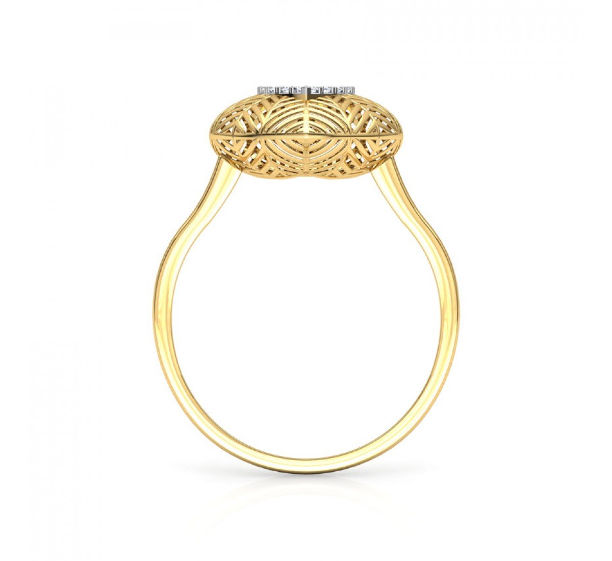 Arch Shank Diamond Ring