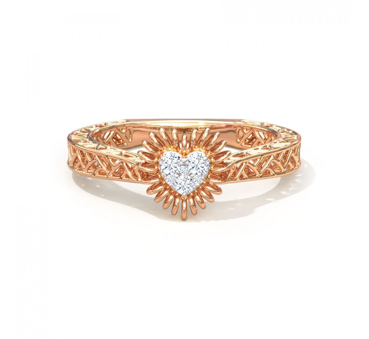 Stellar Droplet Diamond Ring