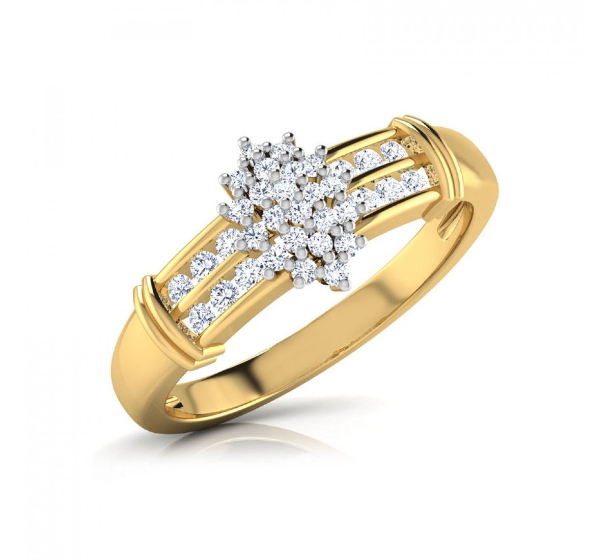 Ephemeral Gleaming Diamond Ring