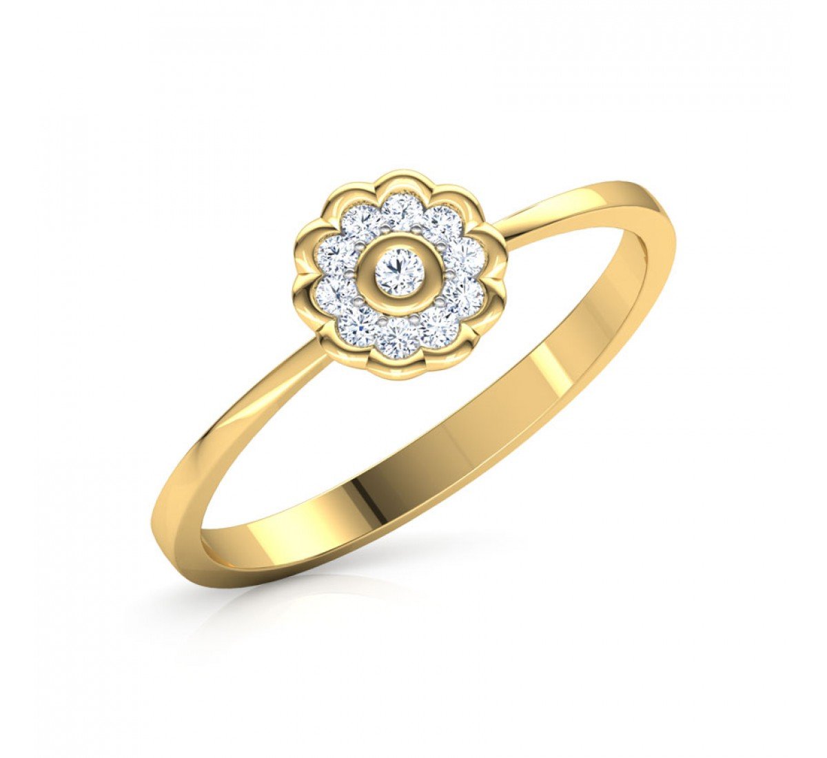 Crafted Pretty Diamond Ring