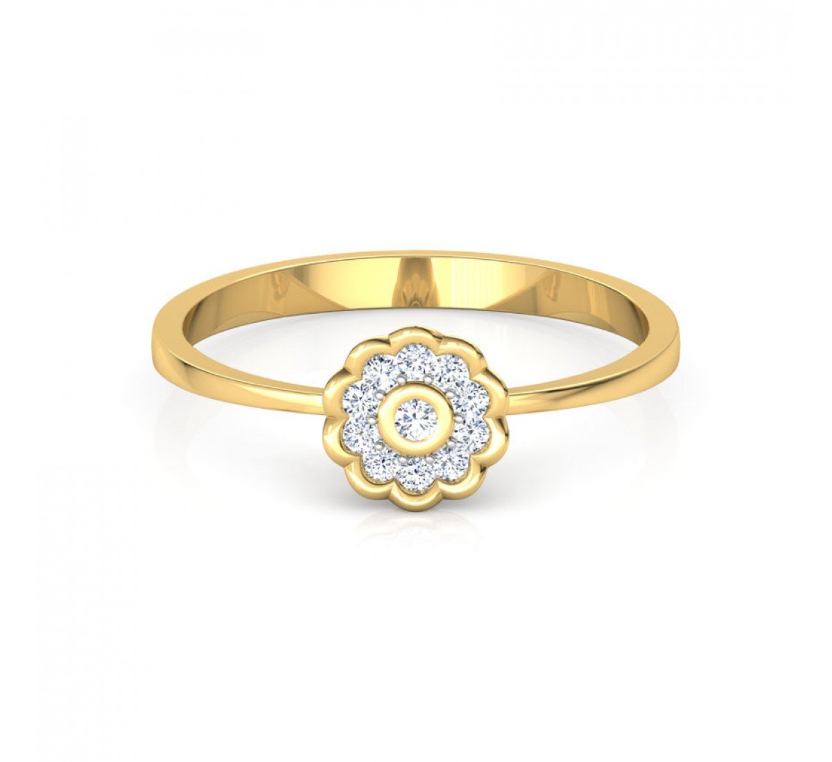 Crafted Pretty Diamond Ring