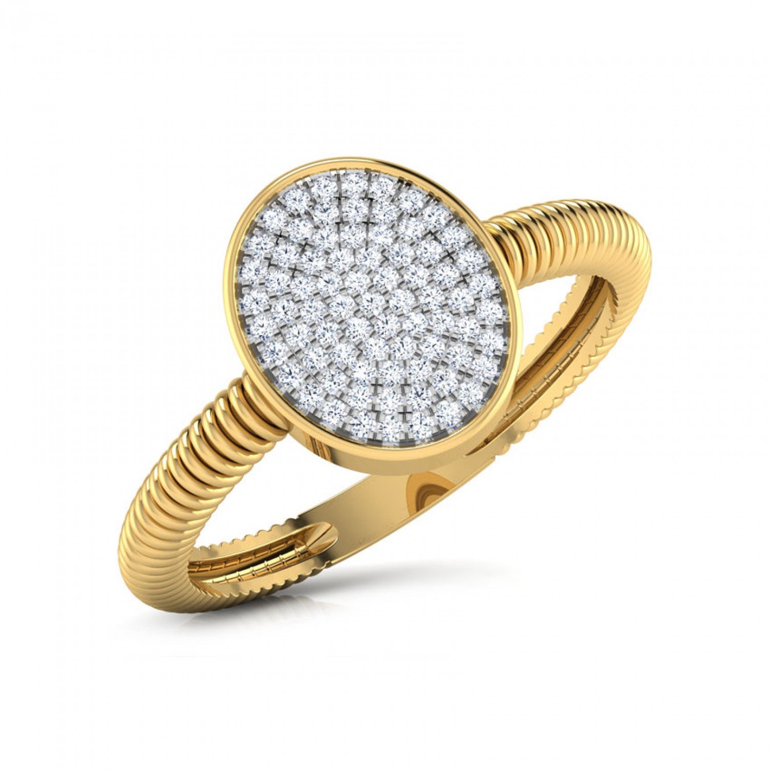 Radiant Texture Diamond Ring