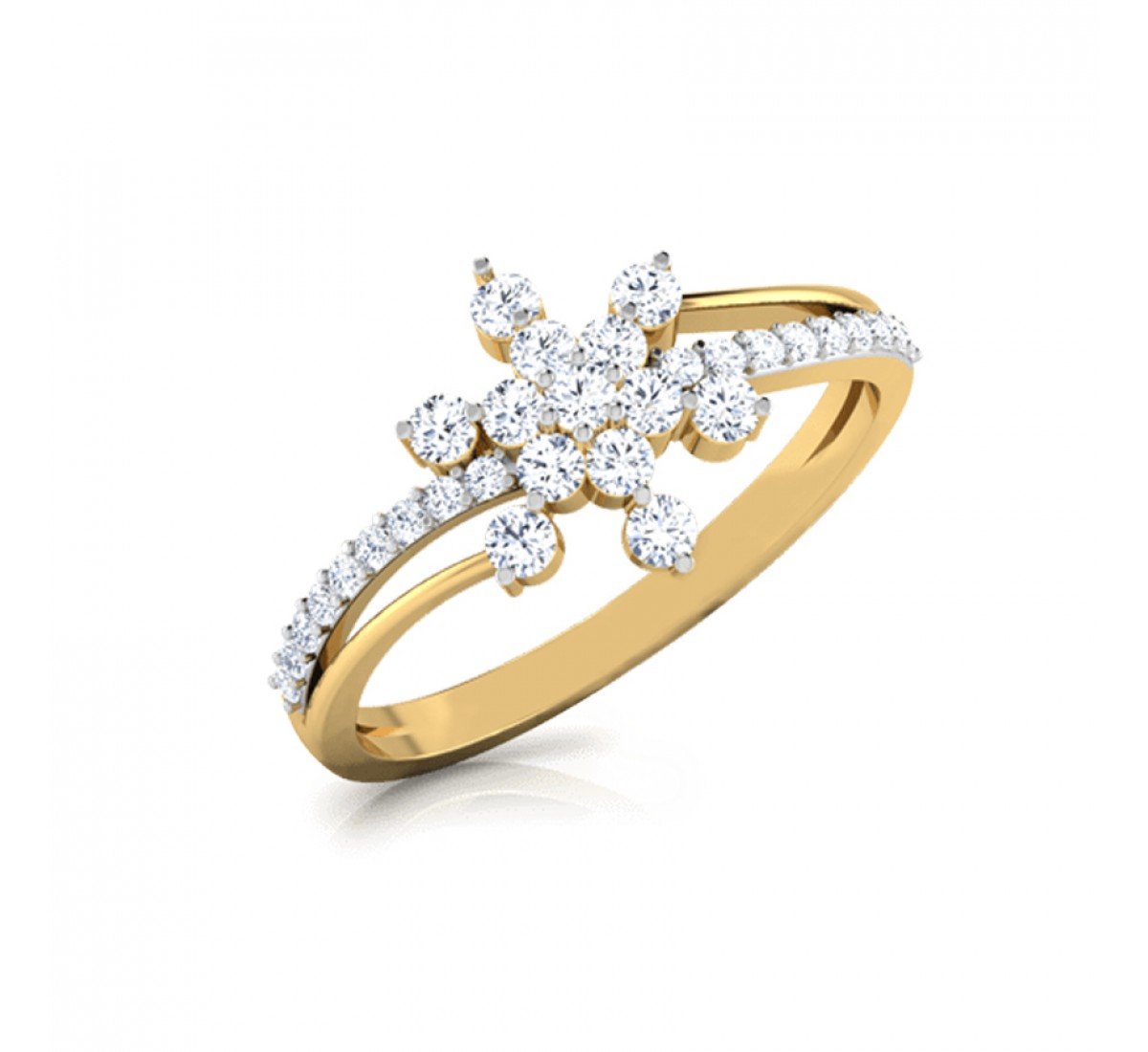 Opulent Shimmer Diamond Ring