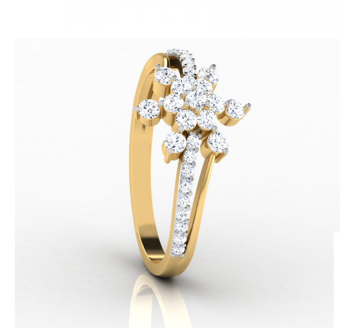 Opulent Shimmer Diamond Ring