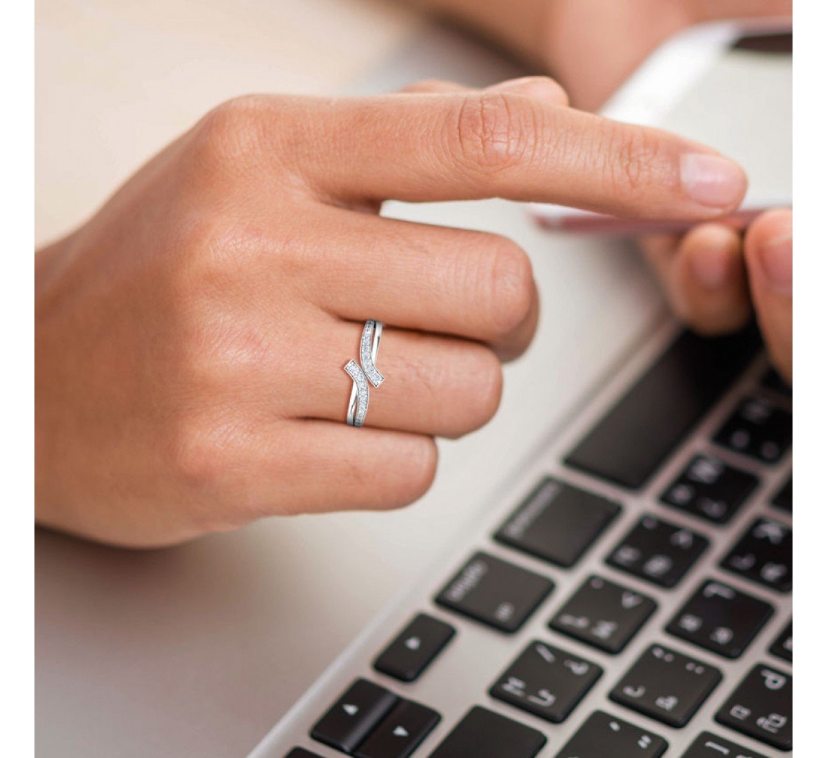 Divine Spark Diamond Ring