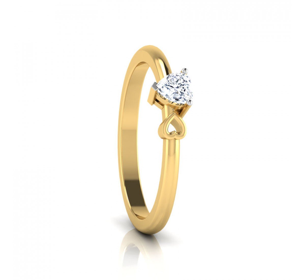 Corazon Solitaire Diamond Ring