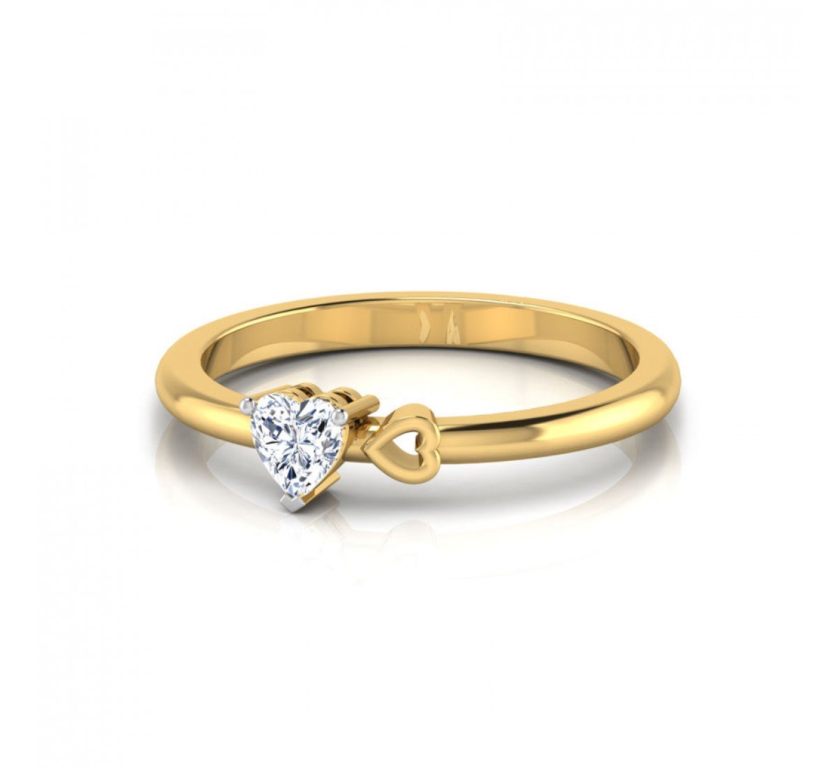 Corazon Solitaire Diamond Ring