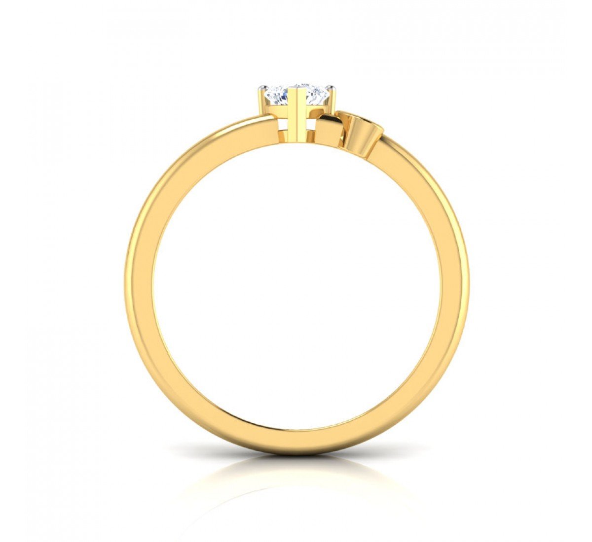 Corazon Solitaire Diamond Ring